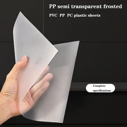 Thick 0.3~2mm Matte transparent PP Plastic Plate PVC Thin Plastic Sheet DIY Model Material Processing Accessories100x100~297x420