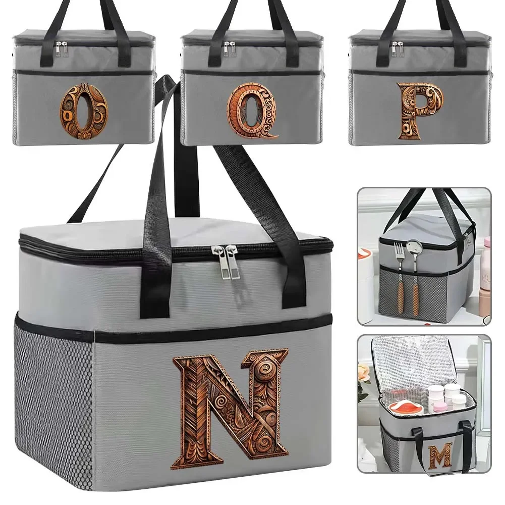 Portable Lunch Bag Office Cooler Waterproof Thermal Insulated Lunch Box Bento Pouch Insulation Bag Student Lunch Bag