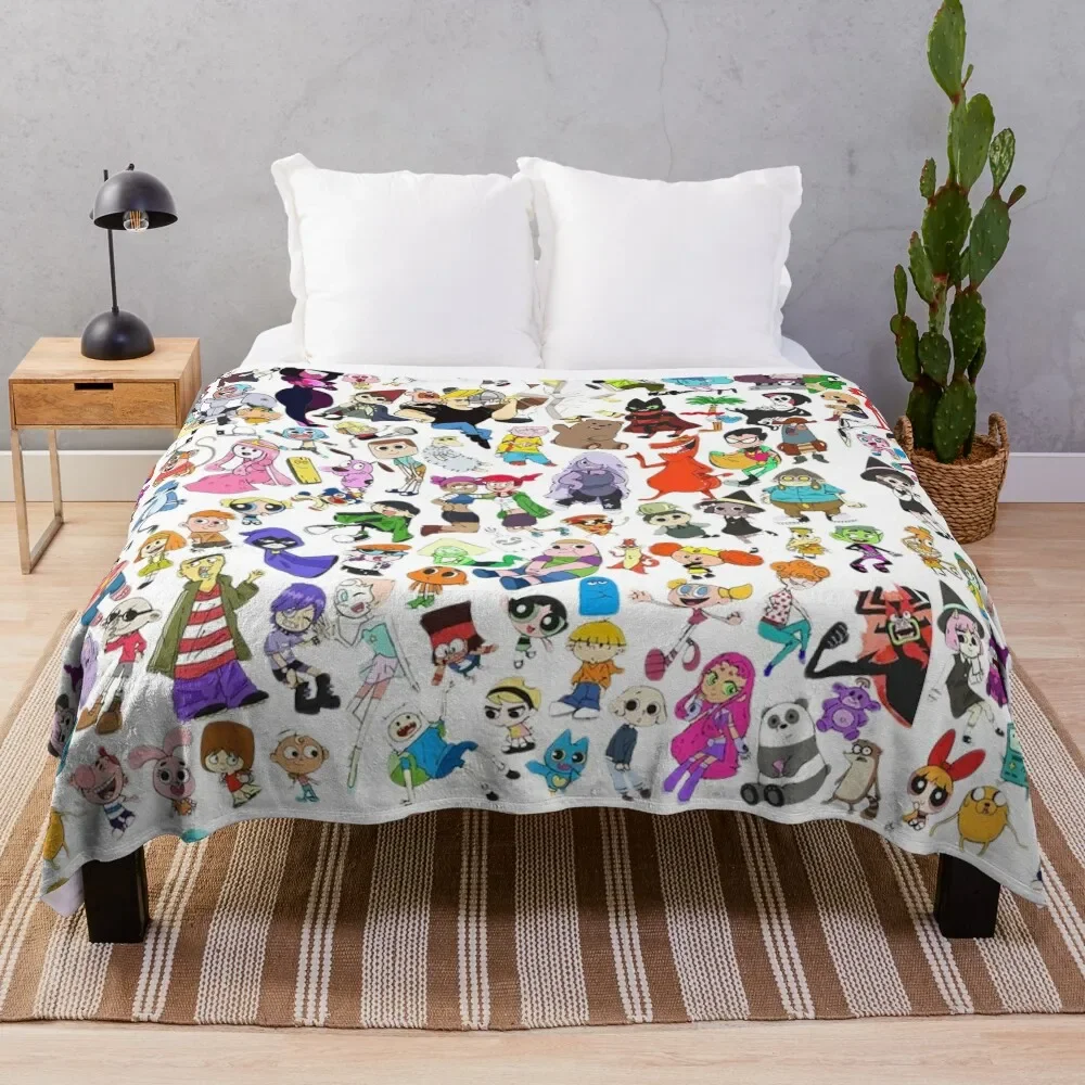 

Cartoon Network Throw Blanket Designers Summer Beddings Flannels Luxury Throw Blankets