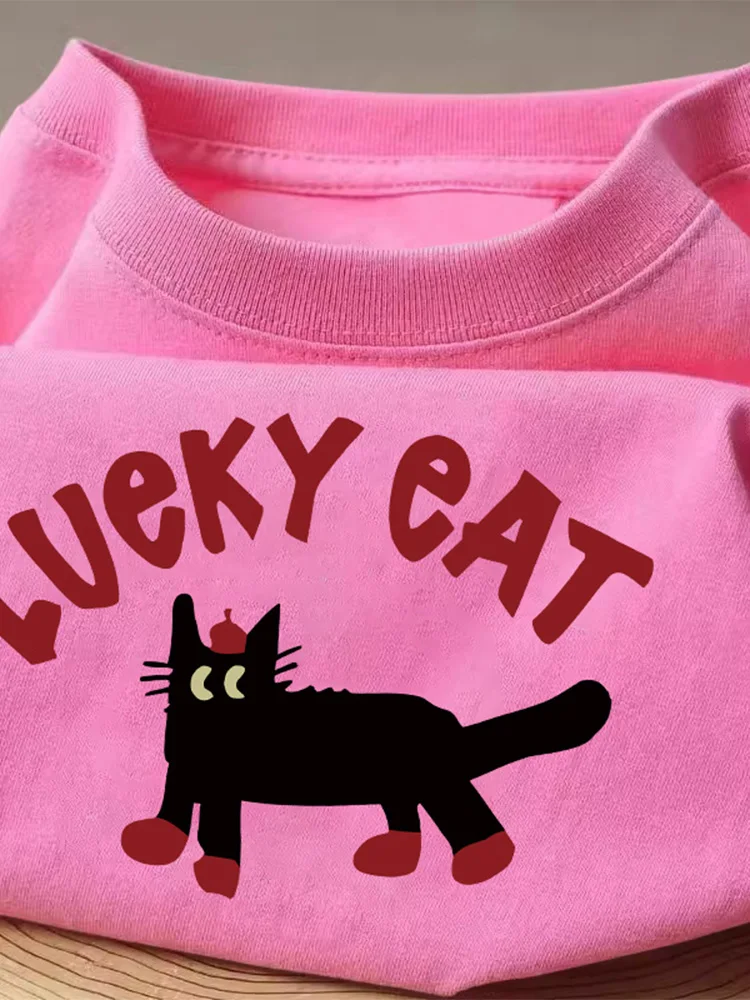 

Розовая тяжелая круглая футболка с принтом Ne Or Sve, женский топ из чистого хлопка, мужская летняя трендовая повседневная одежда