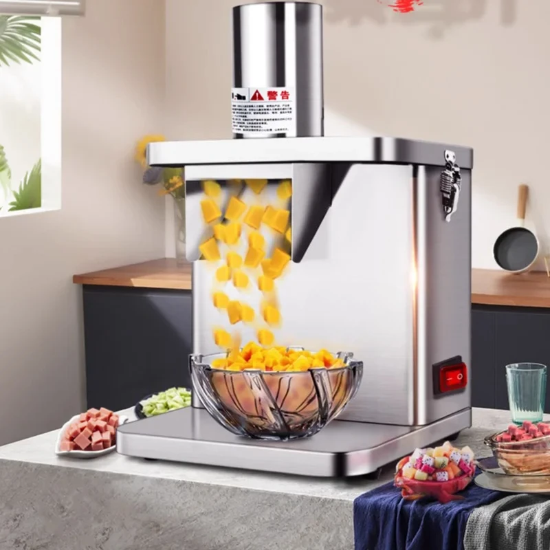 Commercial Multifunctional Automatic Vegetable Dicing Slicing Machine for Potato Carrot Onion Vegetables