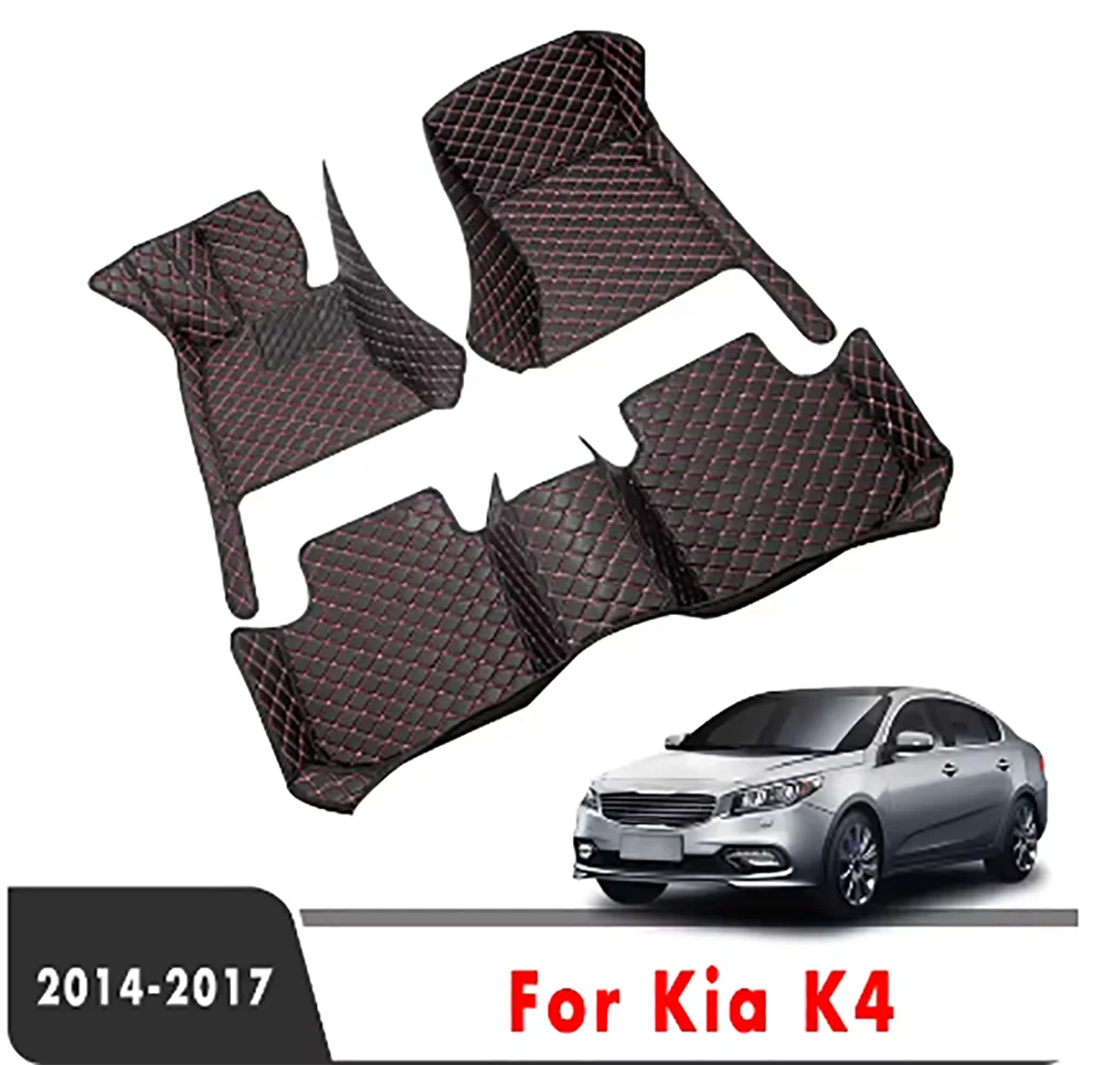 

Кожаные Коврики Для Kia K4 2017 2016 2015 2014, чехлы для салона автомобиля, защитные коврики для стайлинга, накладки для ног, автомобильные коврики, аксессуары