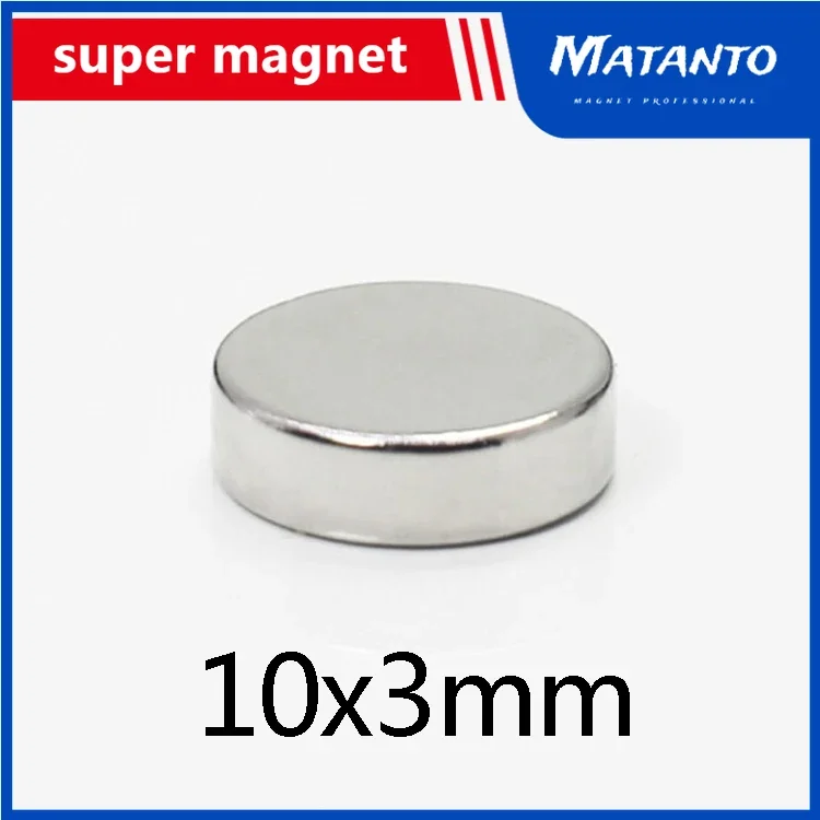 

10-200pcs Permanent NdFeB Super Strong Powerful Magnets 10x3 mm N35 Round Magnets 10x3mm Neodymium Magnet Dia 10*3 mm