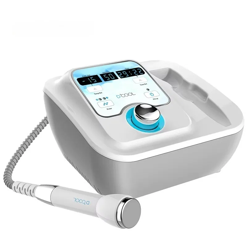 Portable D Cool Skin Rejuvenation Wrinkle Removal Face Lifting Skin Tightening Anti Puffiness Cooling Heating EMS Beauty Device