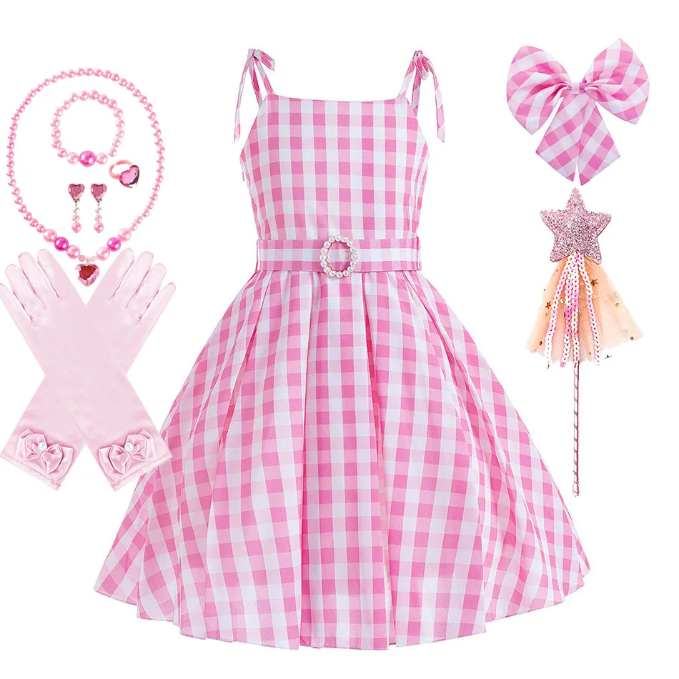 

Kids Peach Clothes Children Witch Carnival Halloween Dress Girls Cosplay Performance Ruffles Costume Princess Party Disguise