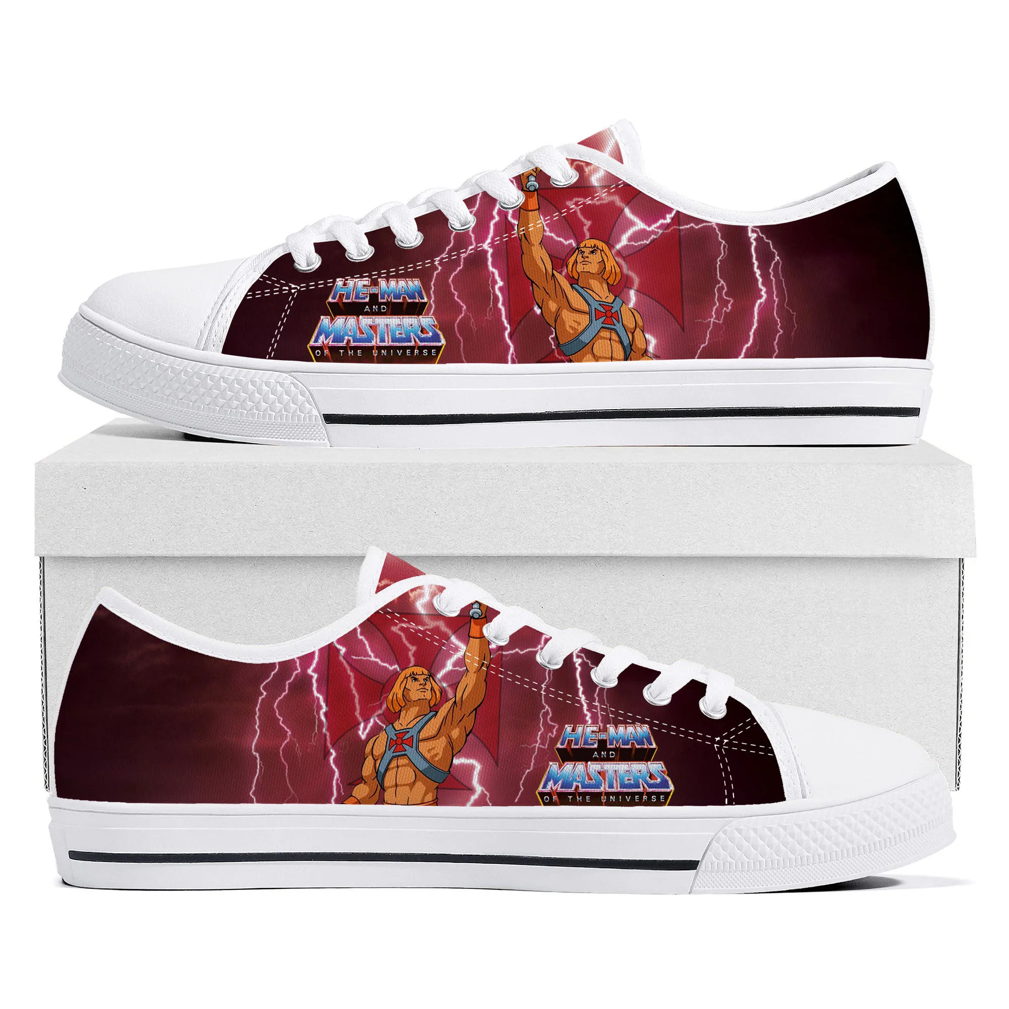 He-Man Masters Of The Universe Low Top High Quality Sneakers Mens Womens Teenager Canvas Sneaker Casual Couple Shoes Custom Shoe