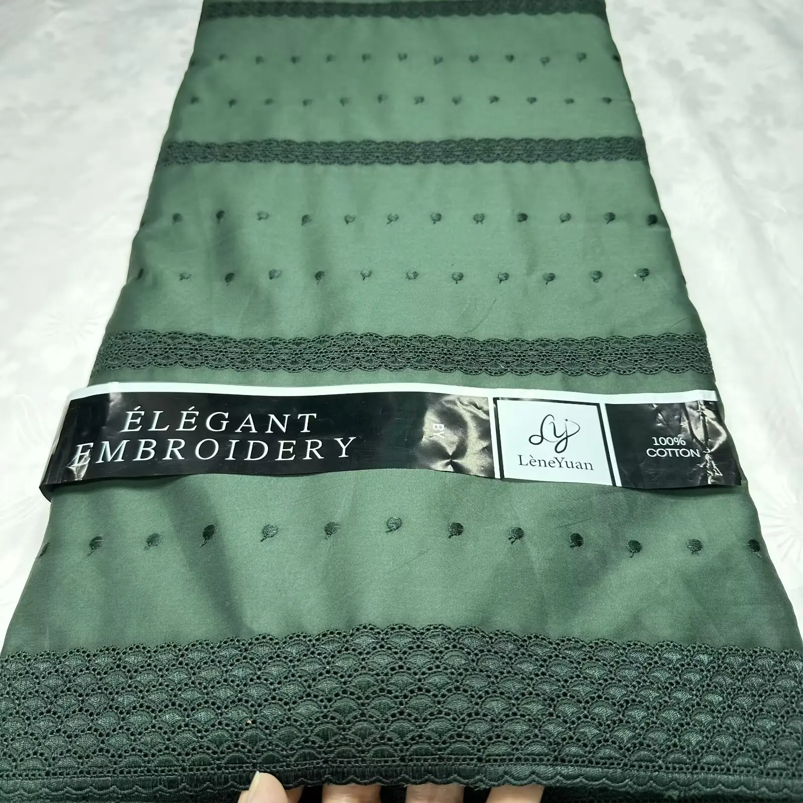 

Best Quality Luxury Austria Cotton Lace Original 2025 Embroidery African Polished Fabric Occasional Celebrant Sewing Couple Wear