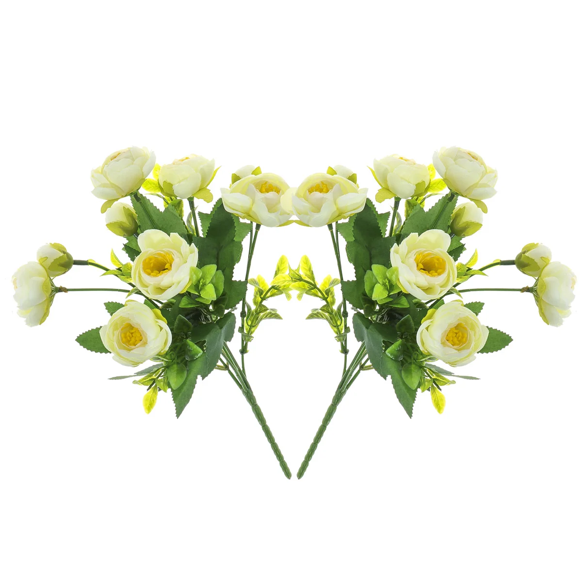 

2Pcs Artificial Camellia Pink Flowers Bouquet Simulated Plants for Wedding Party Home Decoration Plastic Fake Decorative Flowers