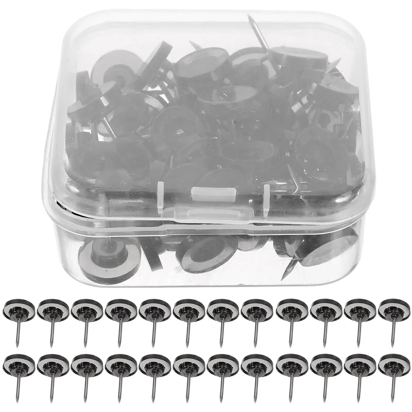 Round Nail Circular Positioning Pin Travel Tack Plastic Board Decorative Thumb Tacks