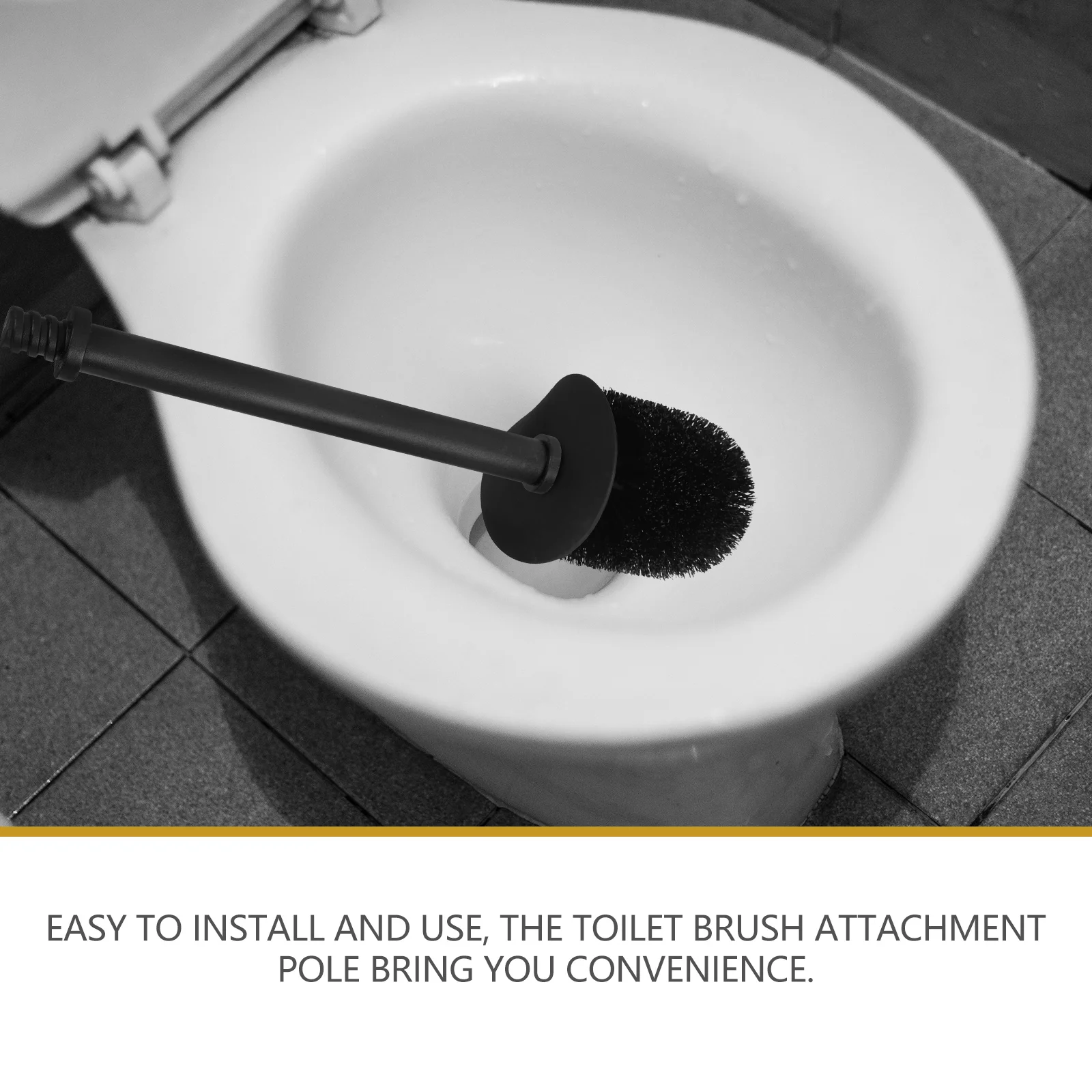 

2pcs Toilet Brush Replacement Connectors Sturdy Handle Adapter For Toilet Brush Head Durable Threaded Connector Home Bathroom