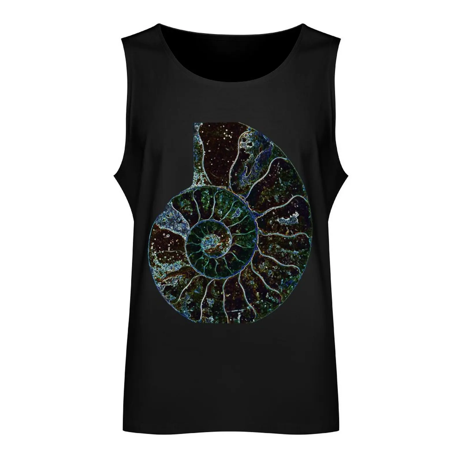 neon ammonite Tank Top bodybuilding t shirt basketball gym clothing men