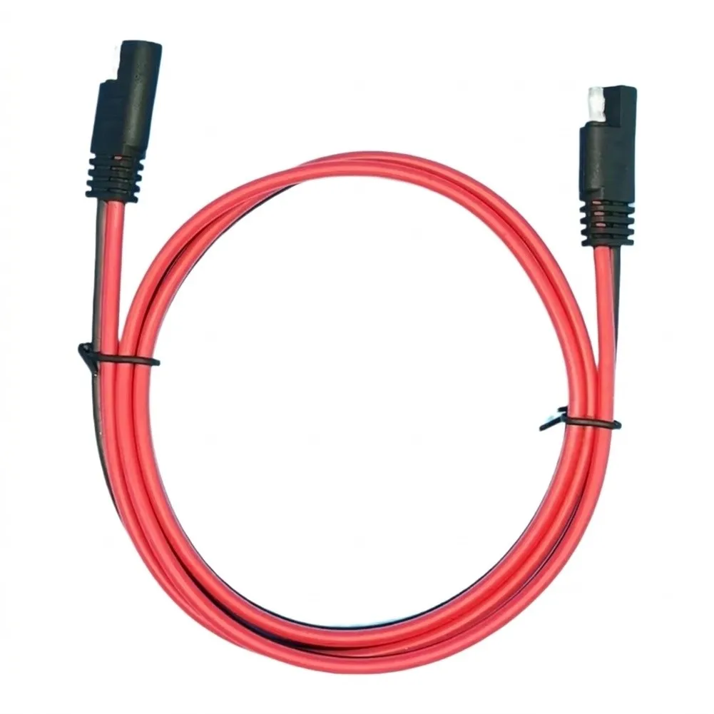For SAE Standard 10 AWG Quick Disconnect Cable 2 Pcs for Solar DC Combiner Boxes and Charging Interfaces 1.5m Length