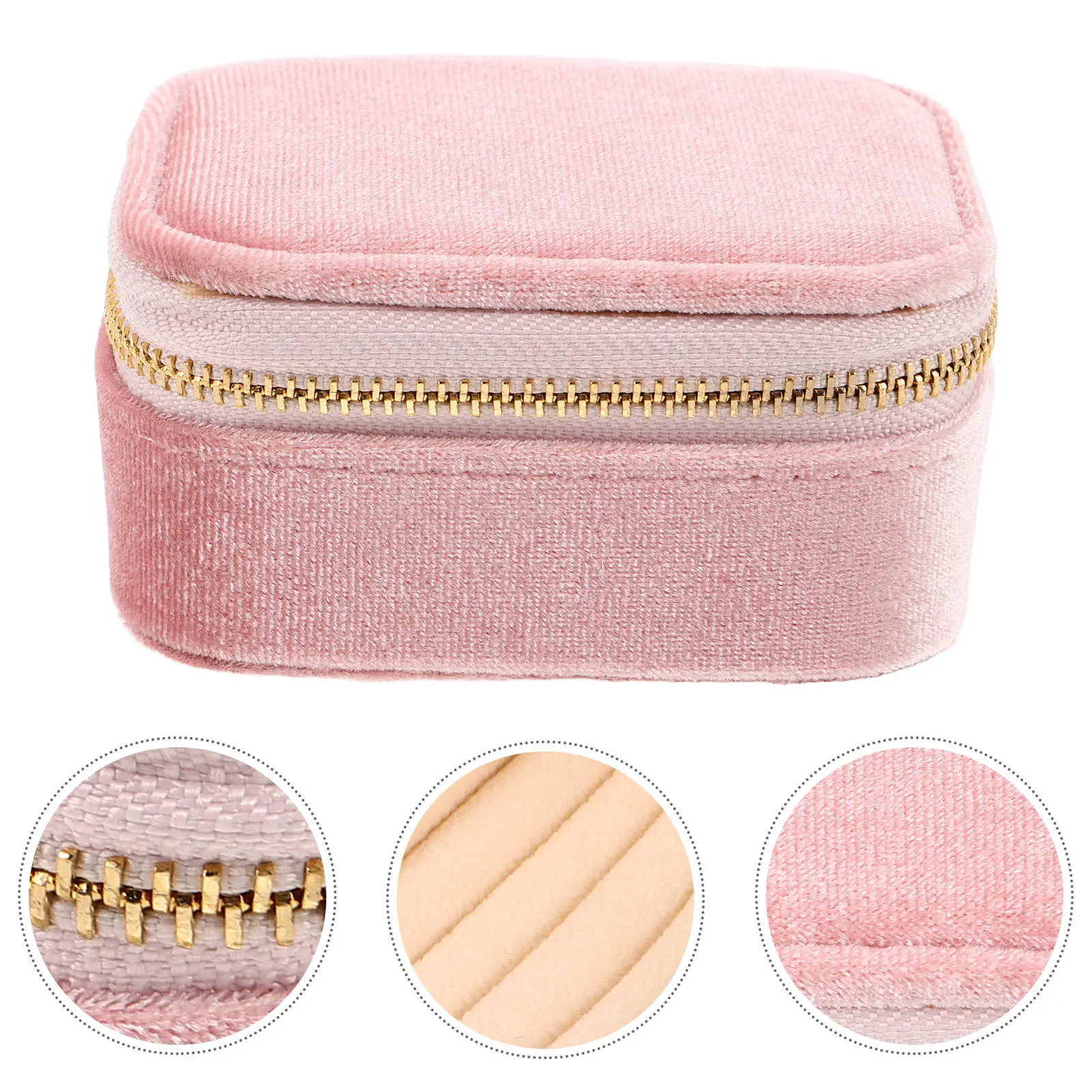 

Travel Jewelry Box Multicompartment Compact Organizer Portable Mini Case for Rings Earrings Pendants Bracelets Storage