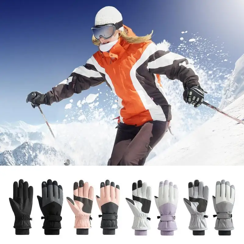 Winter Unisex Snowboard Ski Gloves Non-slip Touch Screen Waterproof Motorcycle Cycling winter Warm Snow Gloves