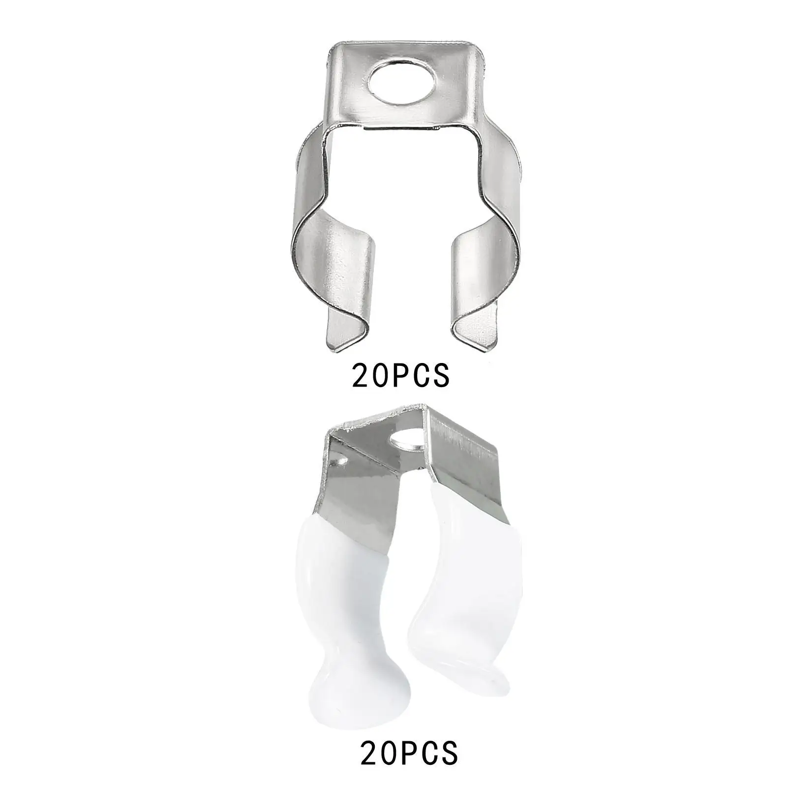 20x T5 U Clips Holder Bracket Prevent Sagging Pipe Clamps for LED Light Tube