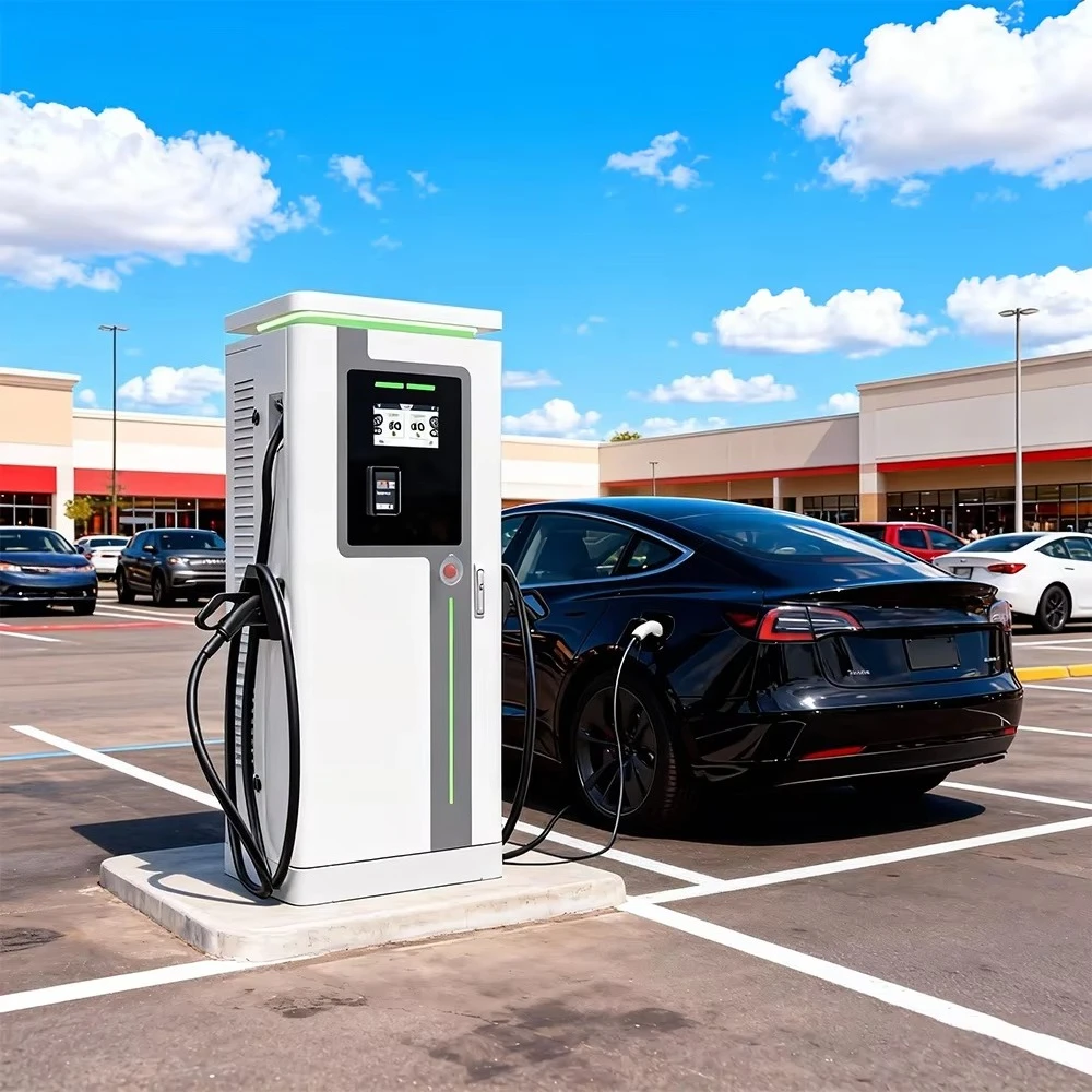 60kw 120kw 160kw High-Power EV Charging Station 250A Phase 3 Car Charger with 5m Cable Floor-Mounted for Electric Car