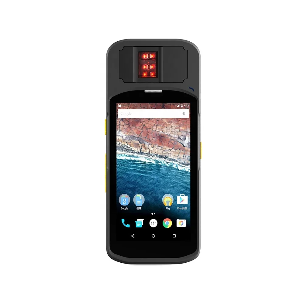 

Rugged Android Biometric Handheld Device with FAP20 Fingerprint Scanner, Card Reader for Mobile Time Attendance, eKYC