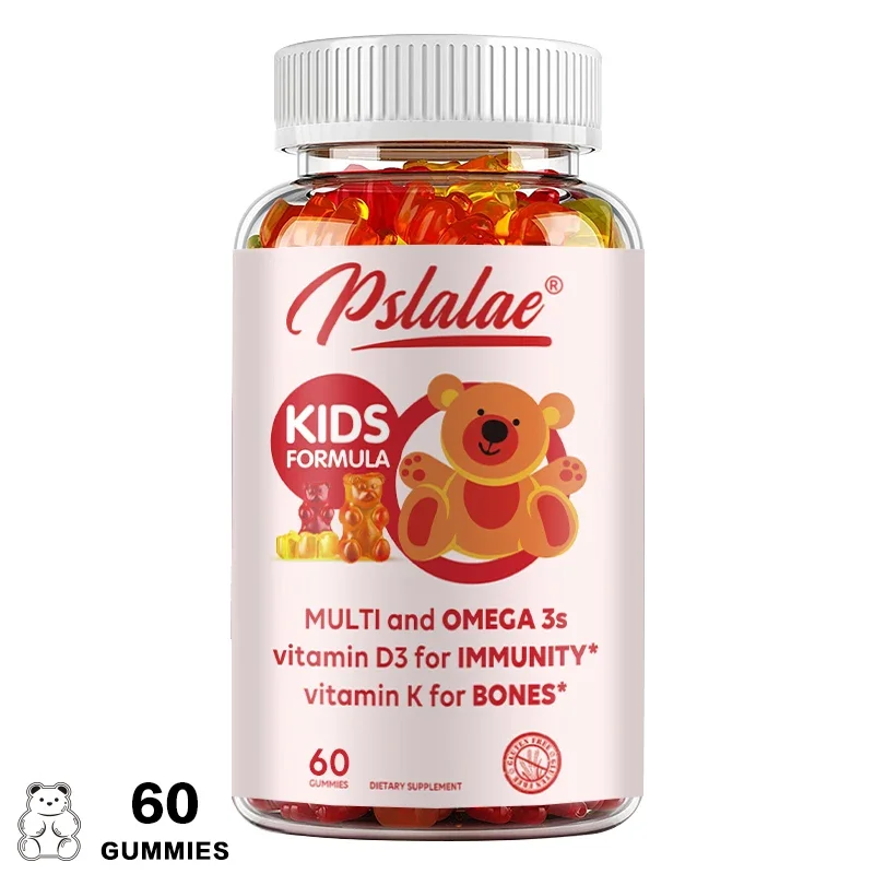 Children's Multivitamin Gummies - Boosts Immunity and Supports Brain Health - with Vitamin C, Omega-3 Fish Oil