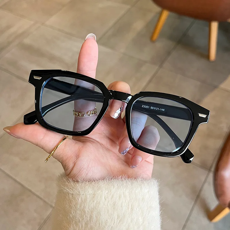 

New brand high-quality new polygon meter nail square sunglasses Fashion men hip hop glasses retro sunglasses women