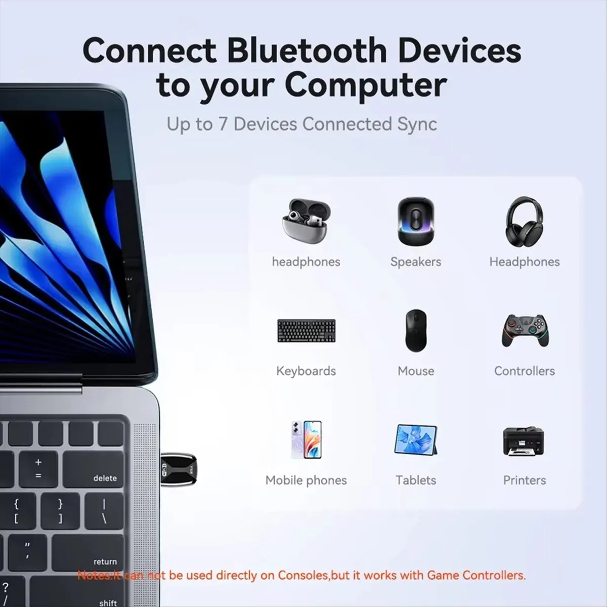 2 في 1 WIFI6 AX900 USB بلوتوث 5.4 محول واي فاي لاسلكي ثنائي النطاق 2.4G + 5 جيجا هرتز 900 ميجا بت في الثانية بطاقة الشبكة لـ Win10/11