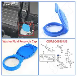 Fits for Audi Q3 F3 45 TFSI Quattro Q2 GA TFSI TDI 1.0L 1.4L 2.0L Car Front Windshield Washer Fluid Reservoir Cap 3Q0955455