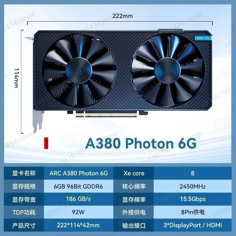 A380 A310 Desktop Gaming Graphics Card A380 LP A380LP 6G A310 4G Dedicated GPU For PC Gaming