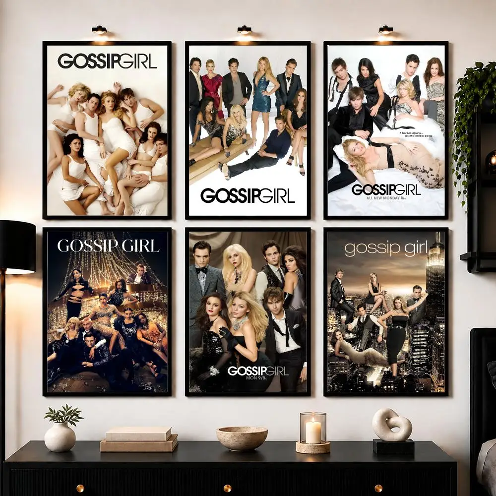American TV Show G-Gossip G-Girl Poster Wall Art Print Sticker for Bedroom Living Room Dorm Office Modern Home Decor