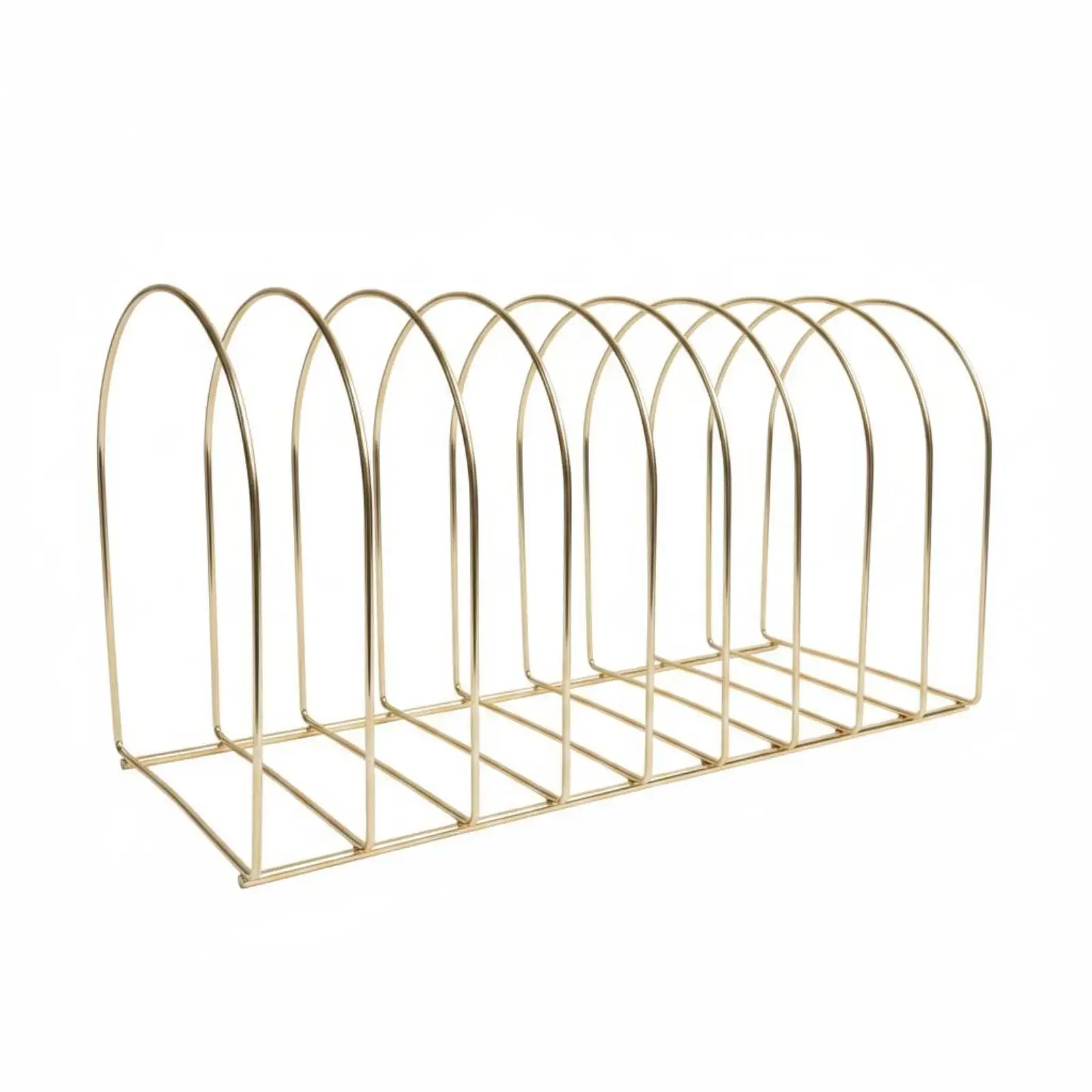 Freestanding Cap Display Rack White 10 Slot Hat Holder for Retail Store Knit Hat Organizer Wrought Iron Shop Fixture for