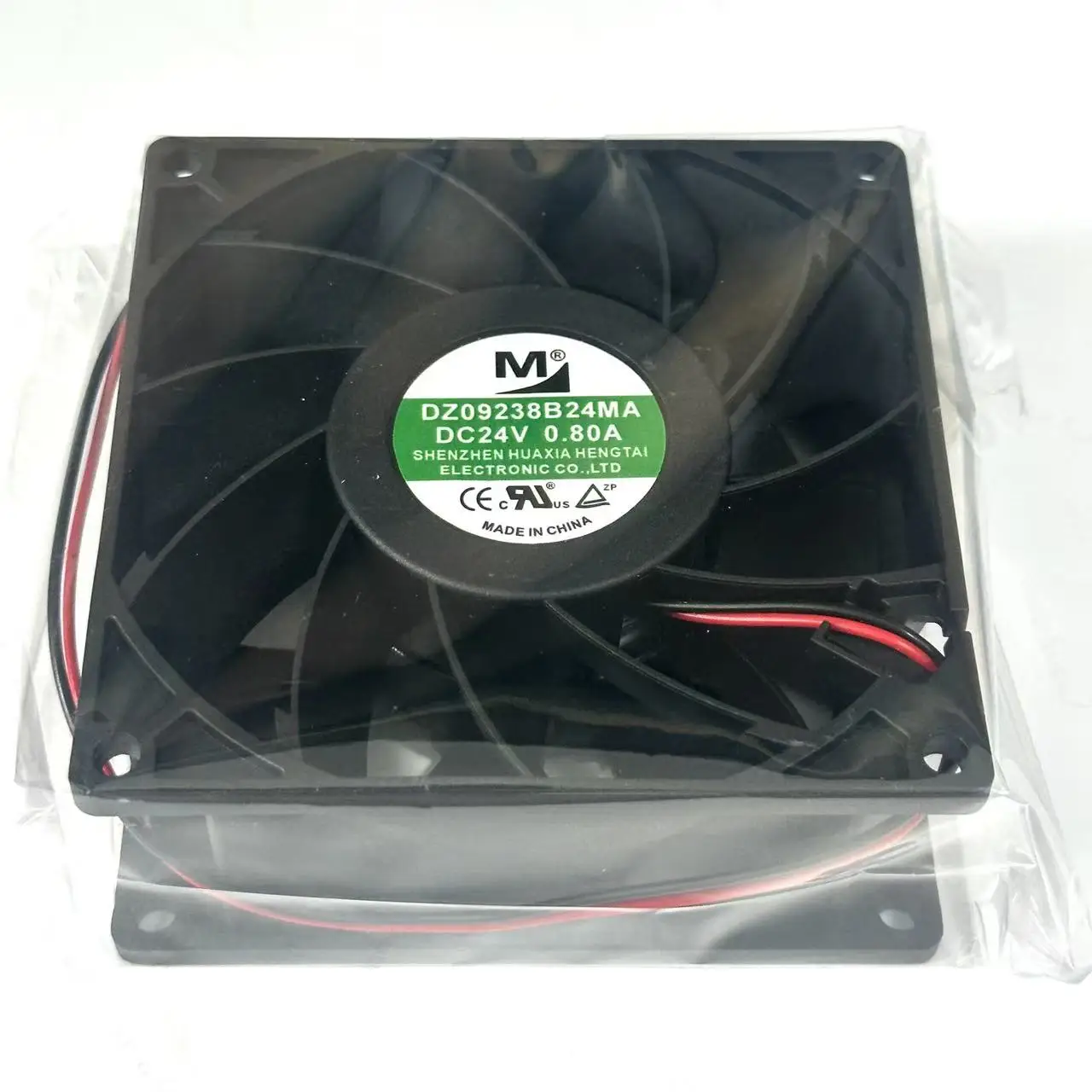 Fotografia 4: M DZ09238B24MA ventilador de refrigeração do servidor 2 fios, DC 24V, 0.80A, 90x90x38mm