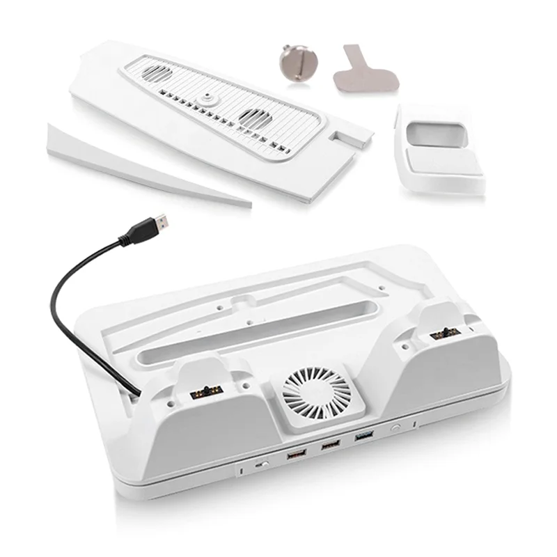 

REPLA-Thermal Charging Dock For PS5/Slim/PRO Console Universal Multi-Function Charging Dock For PS5 RGB Lighting Stand