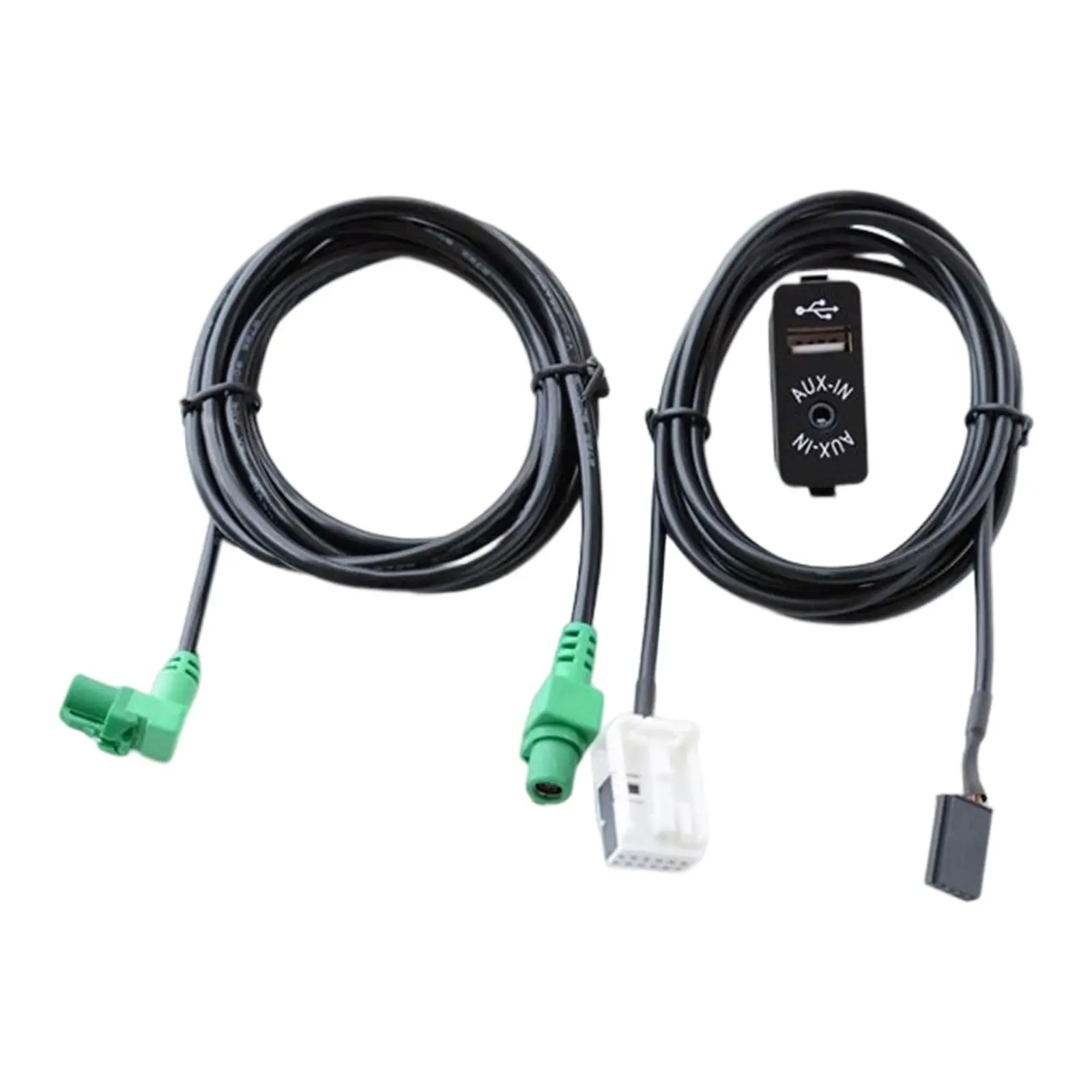 Car USB AUX Switch and Connecting Cable Spare Parts for E60 E61 E90