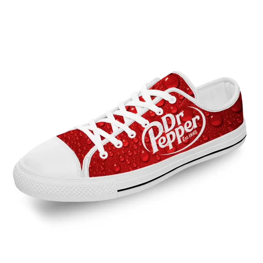 DR Pepper Low Top Sneakers Mens Womens Teenager Casual Shoes Cosplay Breathable Lightweight shoe Canvas Running 3D Print Shoes