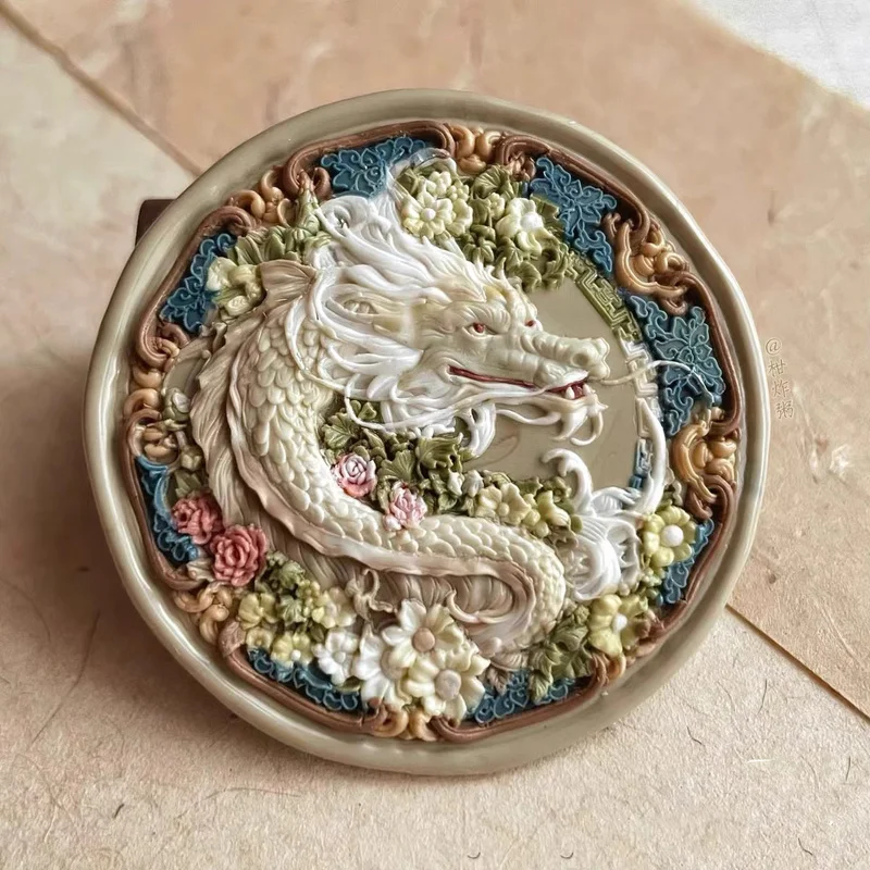 

Enamel Seal Retro Chinese Style The Year Of The Loong Longxing Universiade Longhua Prosperity Prosperity And Prosperity