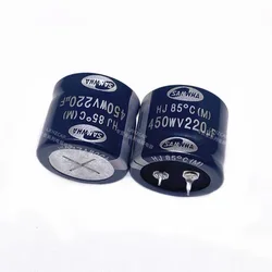 SAMWHA-condensador electrolítico de aluminio importado, 450v220uf, 30x25, Corea III y HJ 220uf 450V