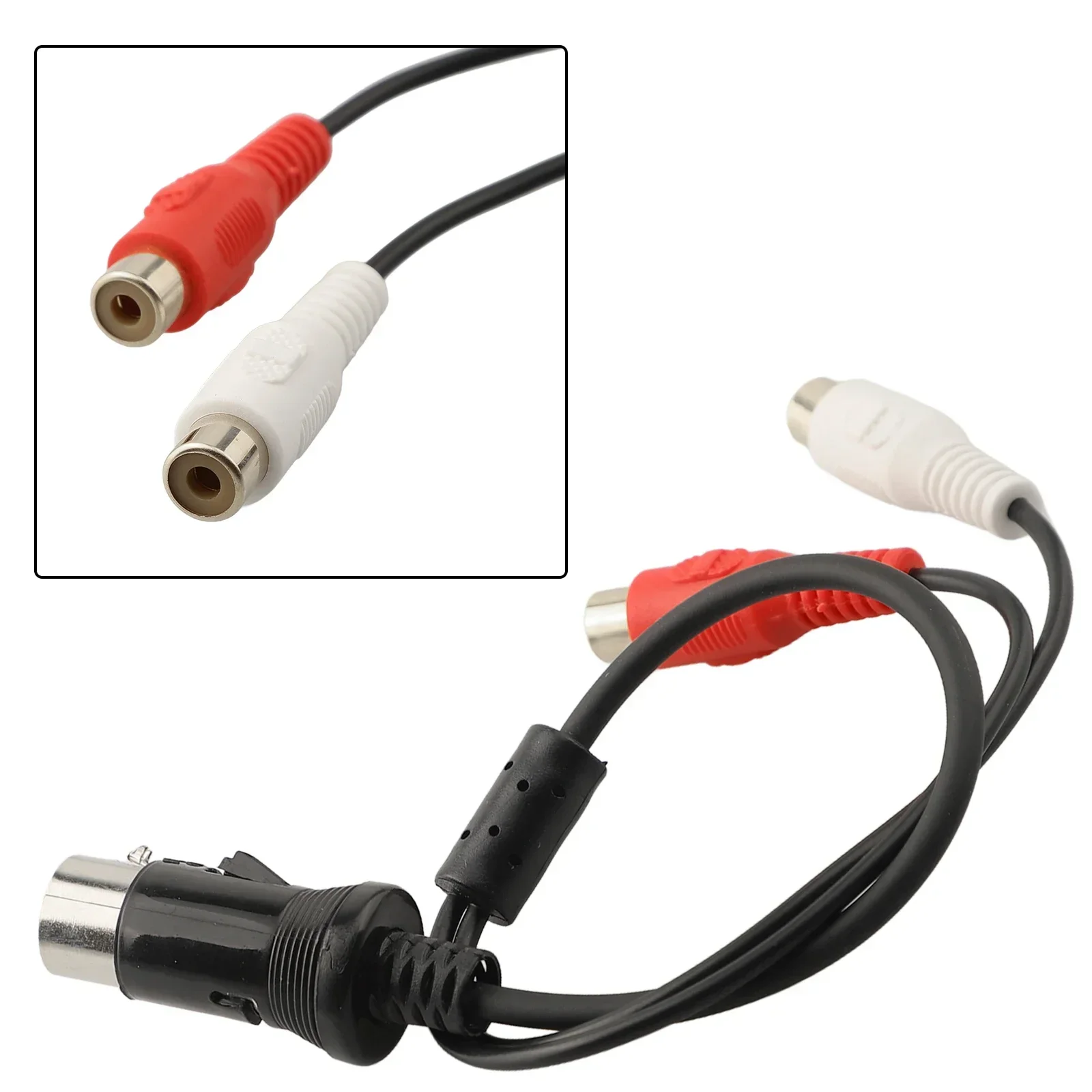 Car Audio For RCA To 13 Pin Cable AUX Audio Adapter For Kenwood CD Player Direct Installation Car CD Player For RCA To 13PIN Ada