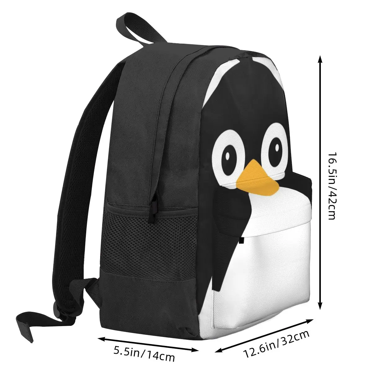 Mochilas de pingüino de dibujos animados para niños y niñas, morral escolar de dibujos animados, bolso de hombro de viaje