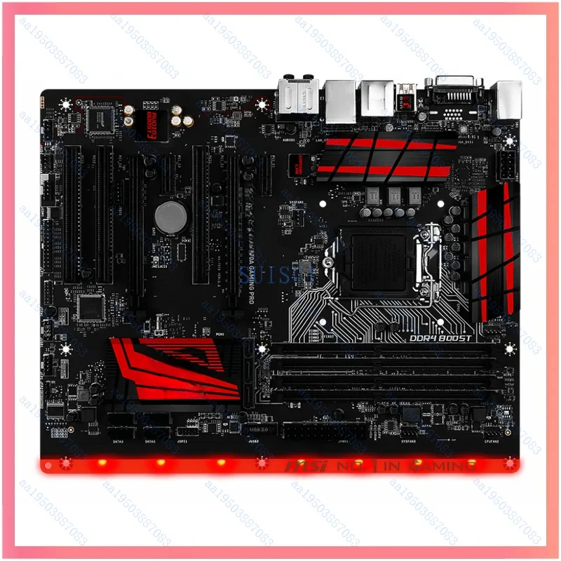 USED For MSI H170A GAMING PRO motherboard H170 LGA1151 DDR4 64G HDMI+DP ATX Tested ok