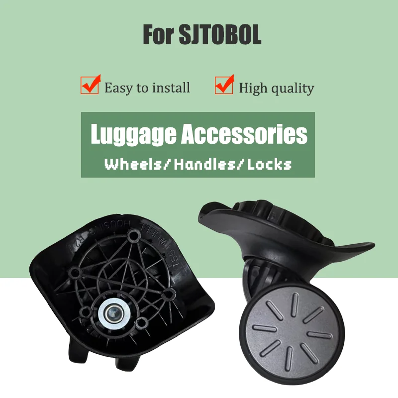 For SJTOBOL T55 Universal Wheel Trolley Case Wheel Replacement Luggage Pulley Sliding Casters Slient Wear-resistant Repair