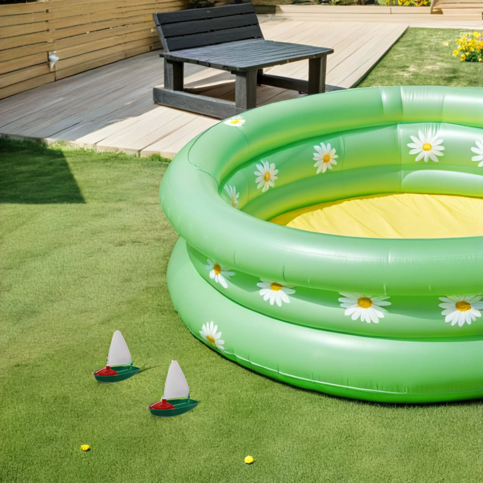 6-delig kinderboot drijvend speelgoed bulk jachtspeelgoed badzeilboot babyshower strandboten voor kinderen