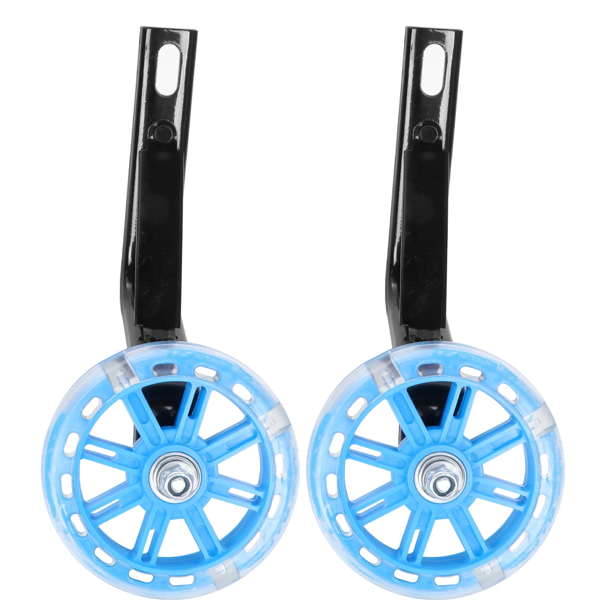

2pcs Kids Bike Training Wheels Durable Wear Resistant Silent Flashing Light Bracket Suitable Child Bikes Auxiliary Balance