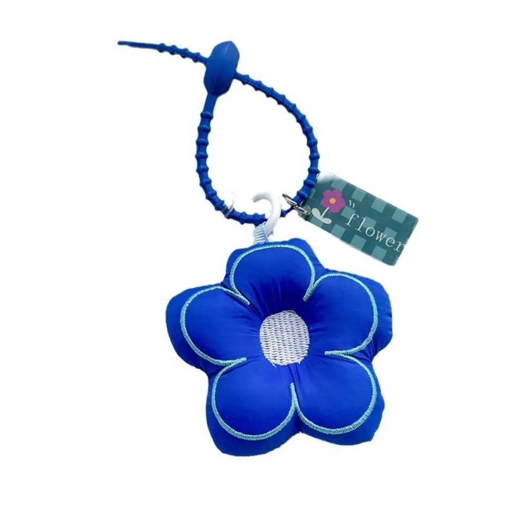 Fabric Flower Fabric Flower Keychain Key Chain Lanyard Stuffed Sunflower Pendant Jewelry Soft Fabric Flower Bag Pendant