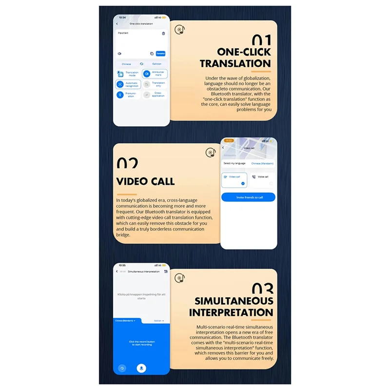 

A16Q-Smart Translator AI Magnetic 138 Languages Simultaneous Interpretation Voice Call Text Photo Video Translator