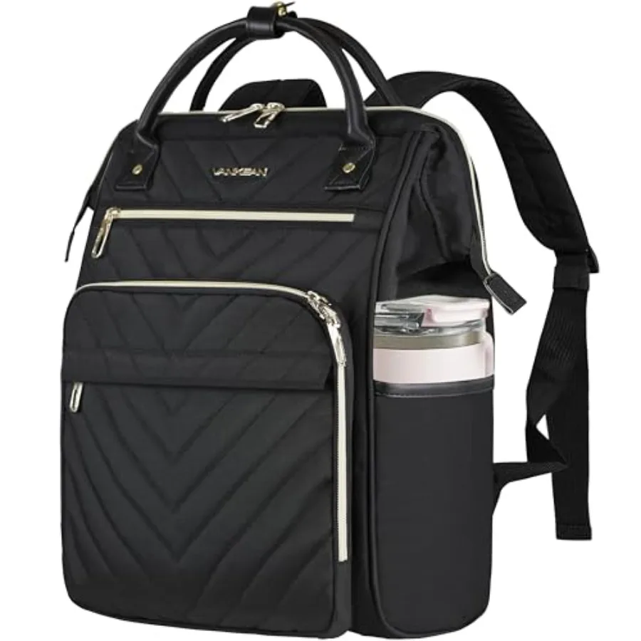 

17 ch Laptop Backpack for Women Fashion Computer Work Bag, Large Capacity Waterproof Backpack, College Daypack Busess Travel, B
