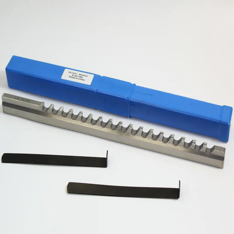 High Speed Steel M2/M35/M42 TiN/TiAlN Coated Push Broach Internal Broaching Tools Keyway 63-67HRC R&F SY008