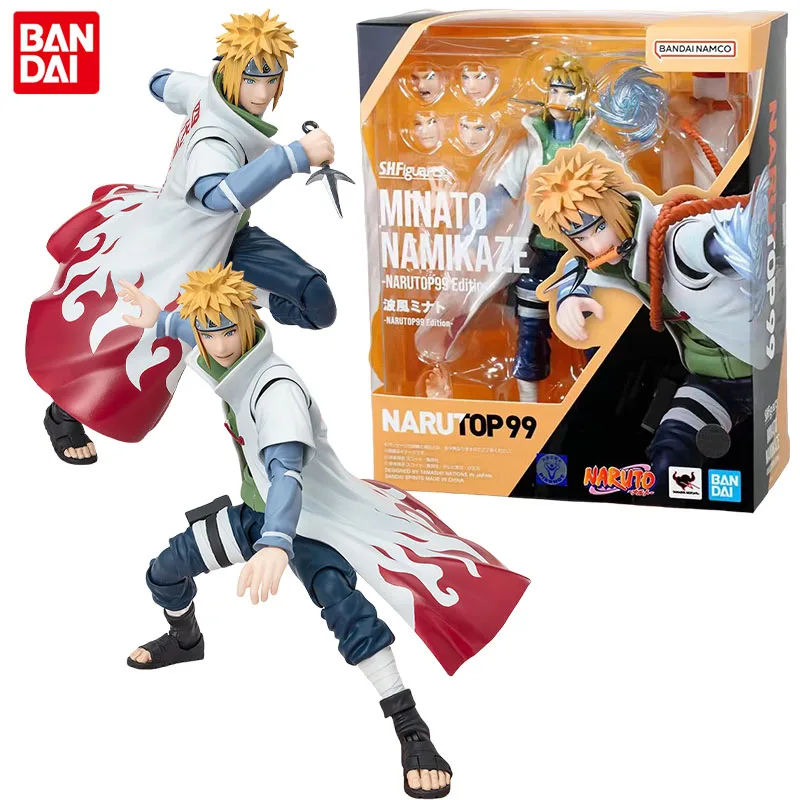 

Bandai Genuine S.H.Figuarts NARUTO Anime Figure NARUTOP99 Namikaze Minato Action Toys for Kids Christmas Gift Collectible Model