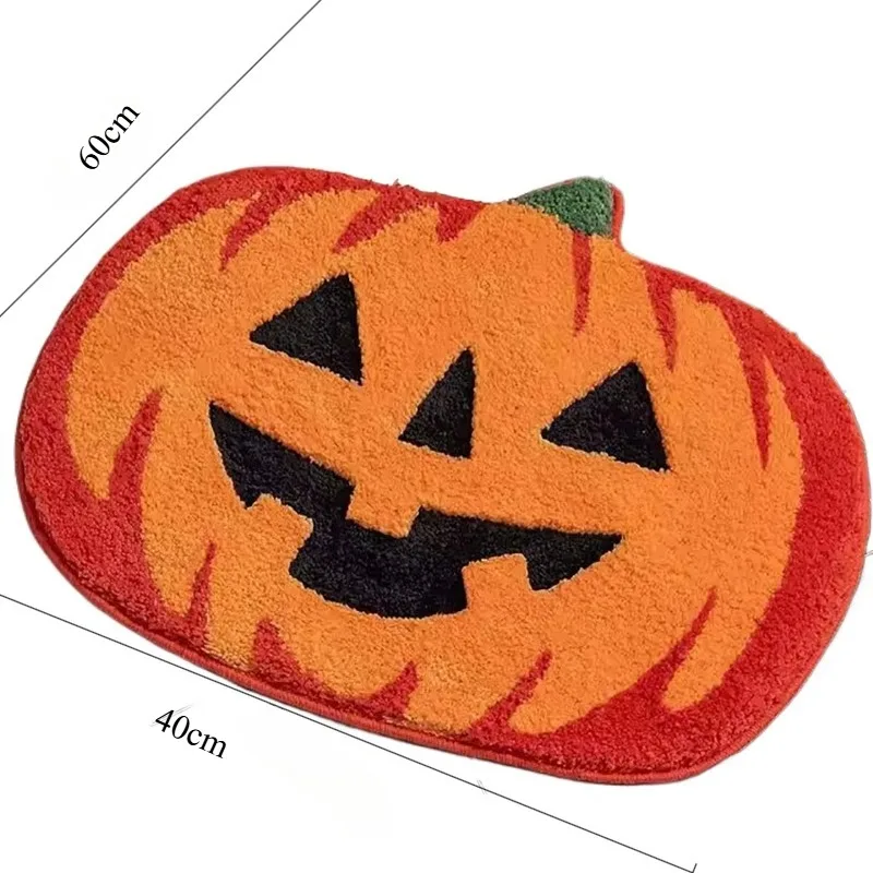 الكلمة حصيرة هالوين اليقطين تقليد الكشمير سجادة باب عيد الشكر مهرجان الحصاد بطانية السرير #6