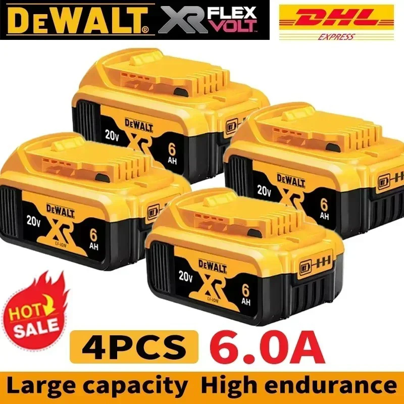 100% Original Dewalt Battery 20V 6.0Ah High Performance Rechargeable Lithium-ion Battery For DCBL722/DCV501/DCL050/DCS367/DCF850