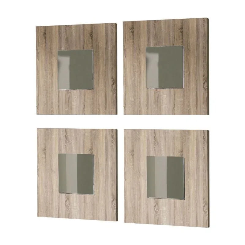 45x45 Cm Modern Hall Cambrian Color Lupe Mirrors Set