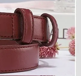 2024 New Women's  Luxury Belt Trend Versatile Simple Matching Dress Casual Jeans Women's Thin Belt Fashion Designer Belts