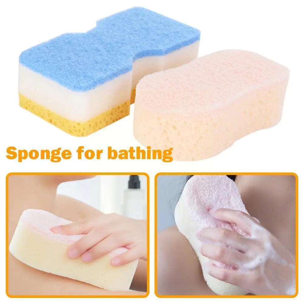 

Sdotter Bath Sponge Soft Shower Wash Sponge Body Scrubbers Sponge For Bathing, Bath Tools, Household Rubbing Ash, Home Accessori